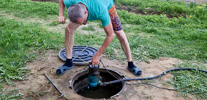 Outdoor Sewage Cleanup in Orchard Hill