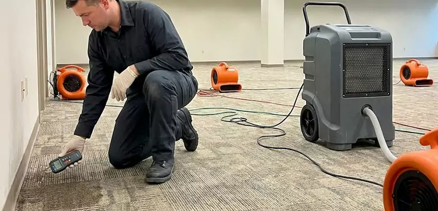 Drying Carpet Padding After Flood in Orchard Hill